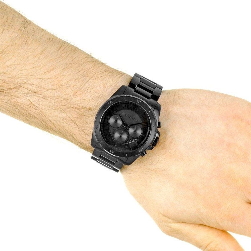 Michael Kors MK8482 Brecken Black Ion Plated Chrono Men's Watch Michael Kors MK8482 Brecken Black Ion Plated Chrono Men's Watch